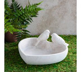 9.5" Heart Shaped Bird Dish
