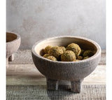 9" Nat. Beige Raised Terra Cotta Bowl