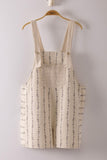 Floral Print Short Overalls