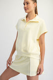 Modal Poly Span Quarter Zip Pullover