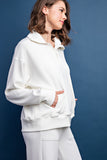 Quarter Zip Mock Neck Pullover
