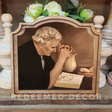 Provincial Praying Woman Framed Art