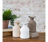 *inner* 3 Asst 6.75" Fluted Earth Vases