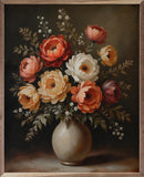 Autumn Bouquet White Vase