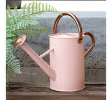 13.5" Pink Metal Watering Can