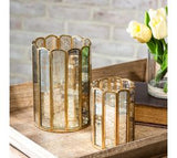 S/2 Brass & Glass Displayer