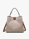 Tati Satchel in Warm Grey