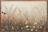 Fall Field With Mums And Daisies