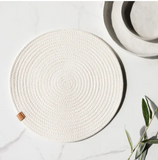 13" IVORY ROUND PLACEMAT