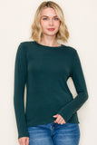 Out Seamed Detailed Basic Jersey Top