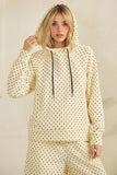 Cozy Micro Polka Dot Hoodie