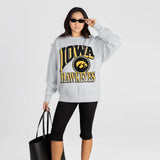 Iowa Hawkeyes Game On Premium Fleece Drop Shoulder Crewneck Pullover