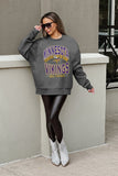 Minnesota Vikings Long Weekend Premium Fleece Drop Shoulder Crewneck Pullover