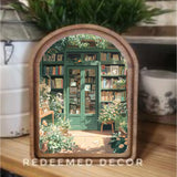 Arch Top Book Store Framed Art