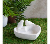 7.5" Heart Shaped Bird Dish