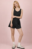 Button Down Activewear Romper