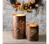 Bronze Leaf Lanterns