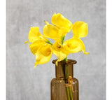 9" Stem Yellow Calla Lily