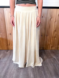 Box Pleated Midi Skirt