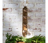 20" Brass Antique Bells On Leather Strap