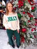 Jolly Graphic Cloudy Knit Top