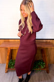 High Neck Long Sleeve Top & Maxi Skirt
