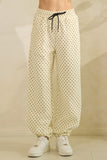 Cozy Micro Polka Dot Lounge Pants