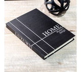 8.5 X 11.5 Black Luxury Notebook