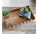 24.5" Rectangular Mango Wood Tray