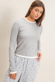 Layer Effect Long Sleeve Knit Top