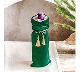 Green Velvet Bottle Bag
