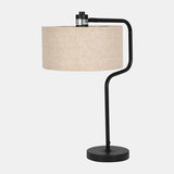 METAL FLOOR AND TABLE  LAMPS, BLACK