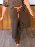 Soft Touch Stripe Wide Leg Bottoms