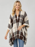 Plaid Ruana