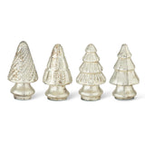 Mini Antique Gold Mercury Glass Christmas Trees