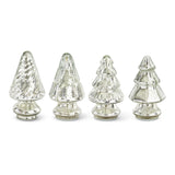 Mini Silver Mercury Glass Christmas Trees