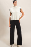 High Neck Sweater Vest