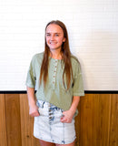 High Rise Button Down Skorts