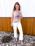 Aztec Graphic Sleeveless Top