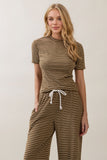 Everyday Ease Striped Lounge Top