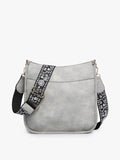 Chloe Guitar Strap Crossbody Bag | Lt. Grey