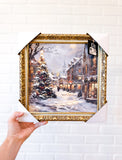 10 X 10" Christmas Town Frame