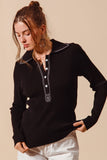 Stretchy Everyday Rib Knit Top