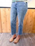 High Rise Ankle Straight Pants