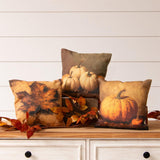 Mini Pillows - Pumpkin And Leaf Paintings