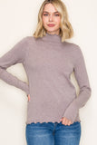 Lettuce Edged Pullover Sweater