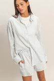 Striped Button-up Shirt