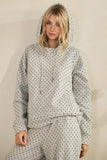 Cozy Micro Polka Dot Hoodie