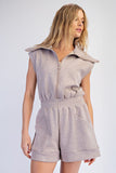Modal Poly Span Scuba Luxe Sleeveless Romper