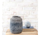 7.5" Black Boho Vase